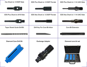 Adaptateur foret à noyau diamanté adaptateur DD100/130 DD-BI à 1/2 "BSP femelle pour <span class=keywords><strong>Hilti</strong></span> Core Bit Machine - Product Image 5