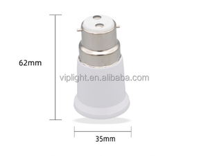 Haute qualité B22 à <span class=keywords><strong>E27</strong></span> pas de support de lumière de soudage adaptateur de prise B22 à <span class=keywords><strong>E27</strong></span> support de lampe à vis Conversion tourner accessoires de lampe - Product Image 3