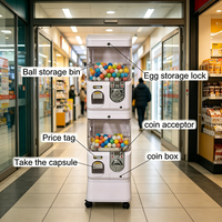 Distributeur automatique de capsules de jouets Gacha à monnayeur, modèle personnalisé Japon, pour œufs surprise