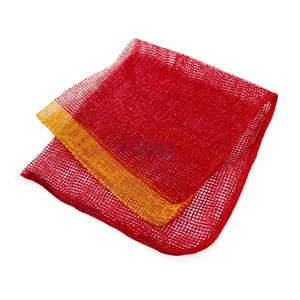 שקיות רשת כותנה עם שרוך כפול להתאמה אישית לאריזת פירות ותפוחי אדמה - Product Image 3