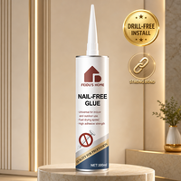 Colle sans clou 300ml – Adhésif liquide ultra-résistant pour panneaux muraux, miroirs et plinthes – Installation sans perçage