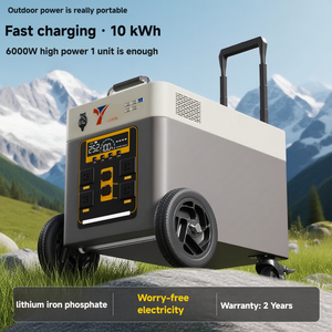 Fuente de Alimentación Móvil para Exteriores de 5000W con Batería LiFePO4, Compatible con Energía Solar, MPPT, Onda Sinusoidal Pura, Ruedas, Carga Inalámbrica y Control Remoto - Product Image 3