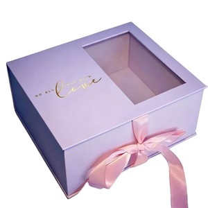 Caixa de Presente Rígida Personalizada com Fecho Magnético, Materiais Reciclados, Papel Revestido para Embalagem de Flores - Product Image 3