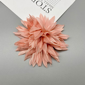 Flor de Chifón Hecha a Mano de 11cm, Decoración Artesanal de Tela para Zapatos, Sombreros, Ropa y Accesorios, Primavera 2024, Origen Jinhua - Product Image 3