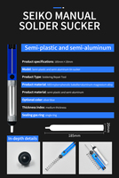 Kit d'outils de soudage électrique portable à 15 composants avec 5 pointes et pompe à dessouder pour le soudage et la réparation