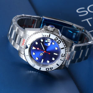 Cadran de montre personnalisable (nom/logo) avec mouvement mécanique automatique NH35, verre saphir, étanche 100 mètres, montre de luxe sans logo - Product Image 2