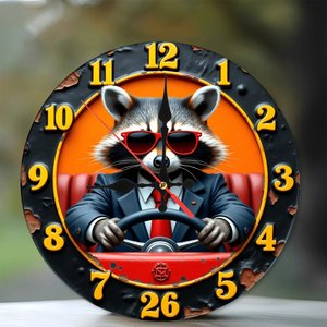 Horloge murale ronde en bois, mécanisme silencieux à quartz, horloge suspendue décorative classique pour la maison et le bureau, 25 cm - Product Image 1