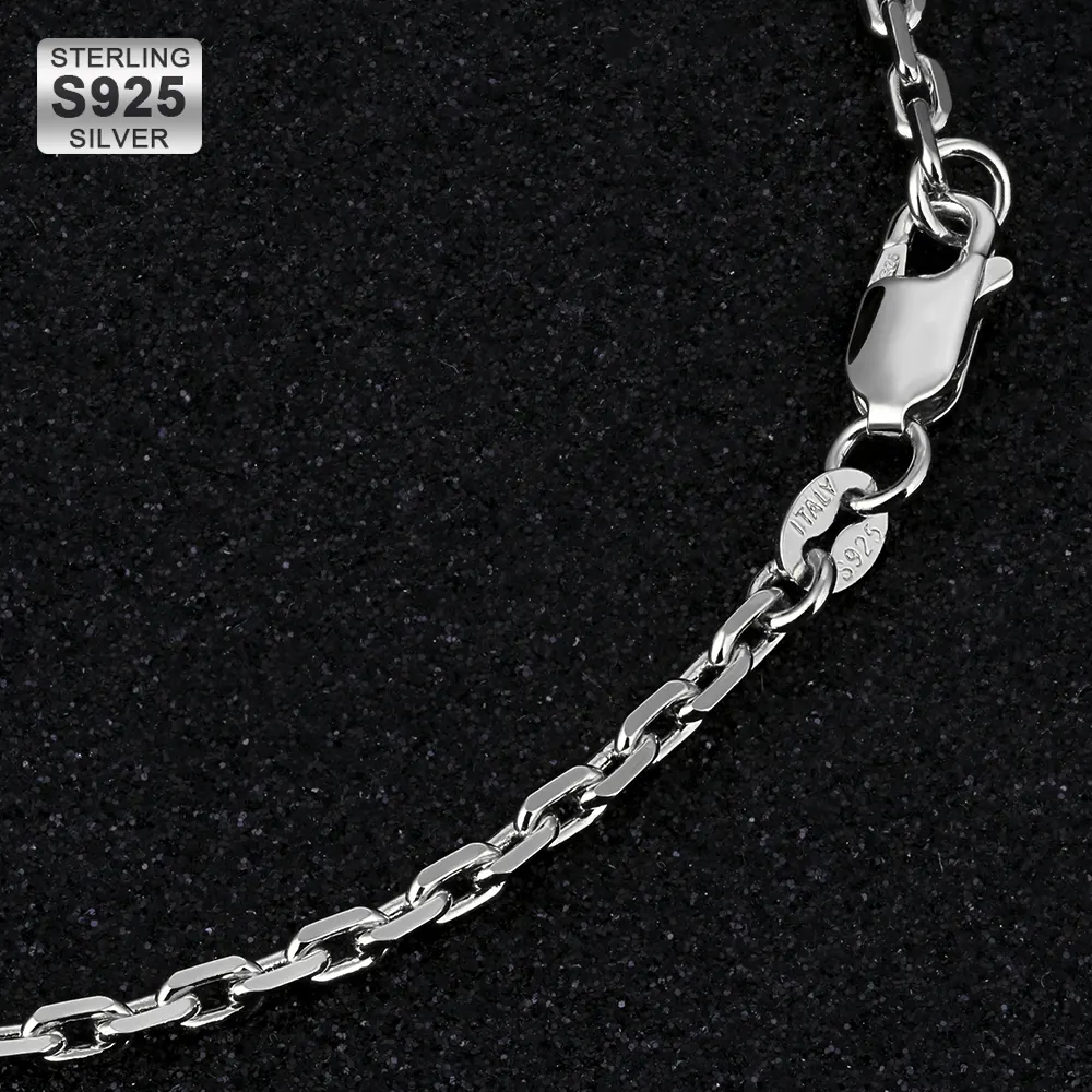 KRKC & CO — collier en argent sterling 2.5, 925mm, chaîne avec ancre plate, cnc, 925