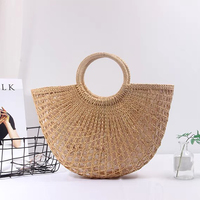 Sac à main en paille élégant avec détails de broderie Boho fourre-tout été plage mariage femmes accessoire sac à main en paille