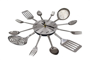 Più venduto posate da <span class=keywords><strong>cucina</strong></span> orologio da <span class=keywords><strong>parete</strong></span> Home Timer forchetta orologio da <span class=keywords><strong>parete</strong></span> decorativo - Product Image 3