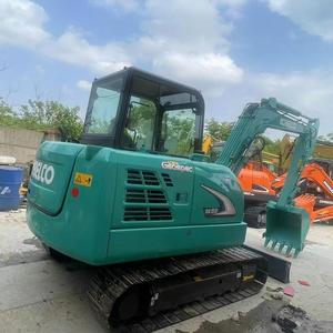 Mini Excavadora Kobelco SK60 de 6 Toneladas de Alta Eficiencia, Excavadora de Orugas de Alta Velocidad para Construcción Urbana - Product Image 2