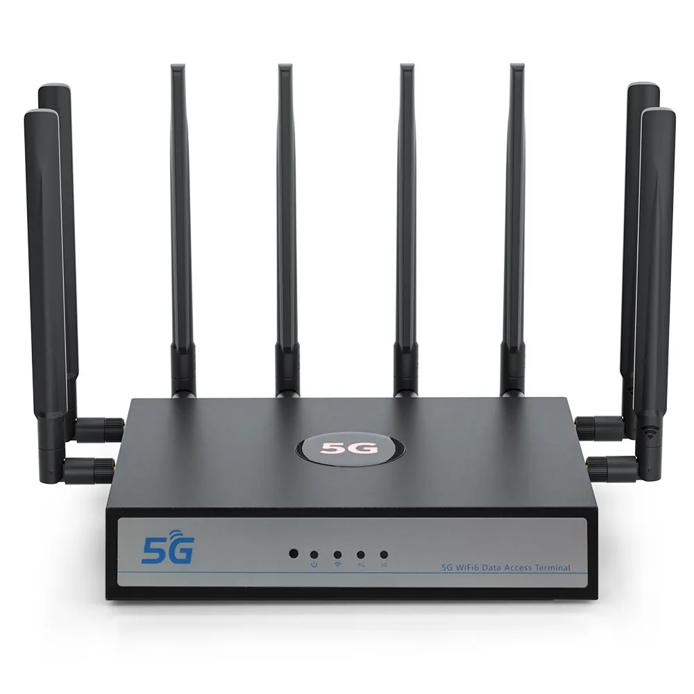 UOTEK Router CPE 5G UT-9155-Q6 con Slot per SIM Card, NSA WiFi 6 5G Router Modem Dual Band