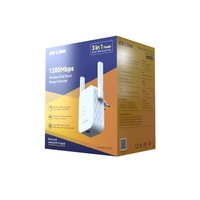 Répéteur WiFi sans fil 1200Mbps avec extension Wifi double bande 1200M 2.4G 5G Amplificateur de Signal 2 antennes pour LB-LINK domestique RE1200