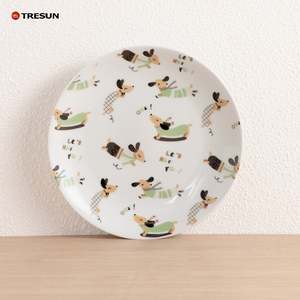 Juego de Vajilla de Porcelana y Cerámica con Diseño Minimalista, con Dibujos Animados de Perritos, Color Blanco, Diseño Personalizado OEM, Precio de Fábrica en China, TRESUN - Product Image 2