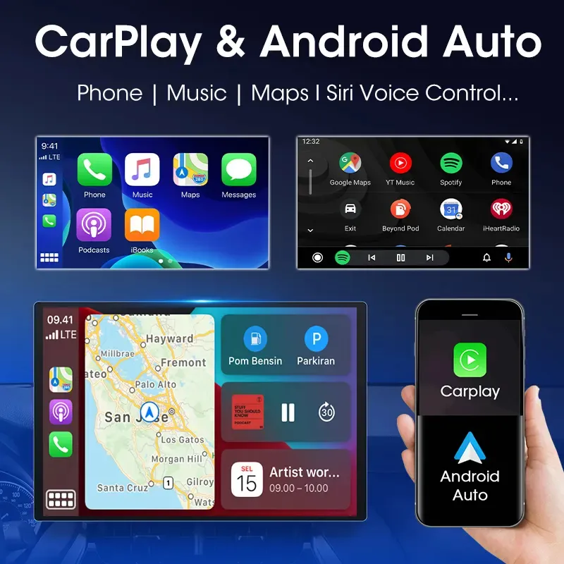인기있는 13 인치 자동차 오디오 라디오 Android12 자동차 스테레오 시스템 Qled 터치 스크린 차량 라디오 4G FM 오전 DSP Rds 안드로이드 자동 카플레이