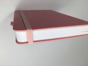 LABON-Cuaderno de notas con Logo personalizado, libreta de papel rosa de tapa dura de cuero vegano A5, con puntos, 160gsm, Ultra blanco, <span class=keywords><strong>papelería</strong></span> en línea, 2022 diarios - Product Image 4