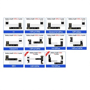 Câble flexible de réparation de <span class=keywords><strong>batterie</strong></span> I2C Tag-on pour <span class=keywords><strong>iPhone</strong></span> <span class=keywords><strong>11</strong></span>-15 Pro Max, restauration des données de santé de la <span class=keywords><strong>batterie</strong></span> à 100 % et modification à 0 cycle - Product Image 1