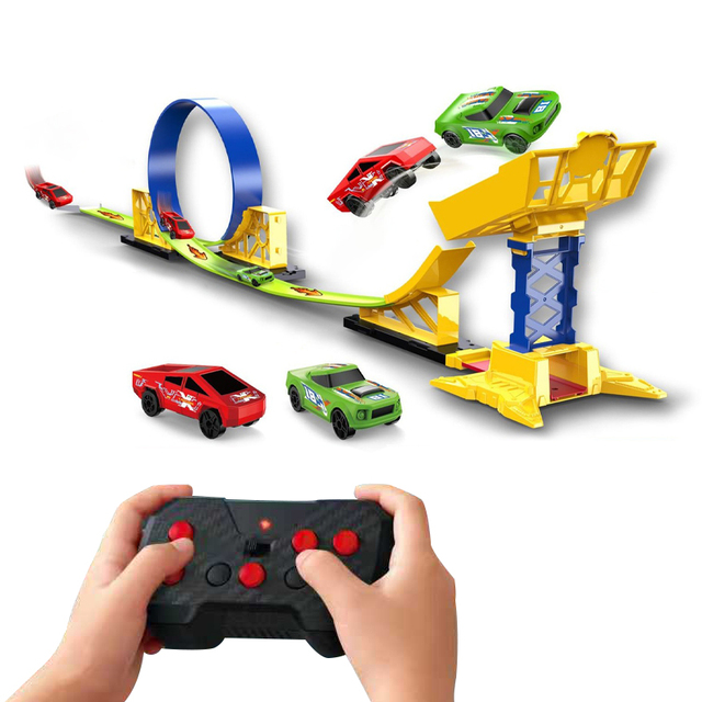 2.4G DIY Electric Toy Remote Control Rc Big Racing Car Track Set for Kids
