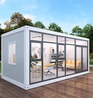 Maison-capsule en acier de style moderne et luxueux, personnalisable, pour hôtel, bureau ou hébergement
