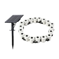 Lampes solaires de jardin étanches, éclairage LED réglable et lumineux pour la décoration de la cour et les lampes de jardin paysagères