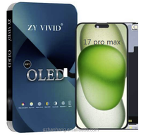 Écran souple OLED ZY pour iPhone 17 16 16E 15 14 13 12 11 XS Pro Max, écran d'affichage Pantalla à prix de gros