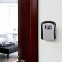 Boîte à clés murale extérieure XBT en alliage d'aluminium avec serrure à code électronique, coffre-fort pour clés de voiture, rangement sécurisé pour la maison, résistant aux intempéries