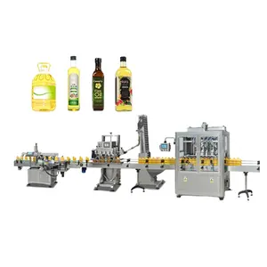 Npack Automático Servo Motor Piston Olive Oil Plant Óleo De Enchimento/Óleo De Amendoim/Máquina De Enchimento De Óleo Vegetal Para Garrafa