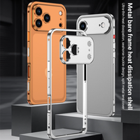 Coque de Téléphone Mobile avec Cadre Pare-chocs en Métal de Haute Qualité pour Objectif d'Appareil Photo, en Aluminium Ultra-mince, pour iPhone 17 Pro Max 16 15 14