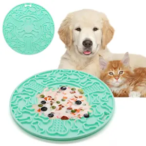 Lick Mat For Dog And Cat With Suction Cups For Dog Anxiety Relief Peanut Lick Pad For Pet Bath Grooming Training Slow Feeder Mat