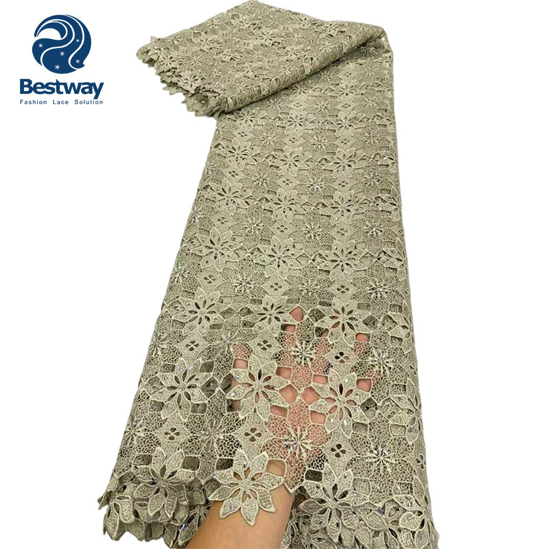 luxury guipure lace cord fabric