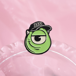 Sming Pins Cartoon Monsters University <span class=keywords><strong>Mike</strong></span> Wazowski Esmalte Pins Broches encantadores Insignias Regalos para amigos Fans - Product Image 4