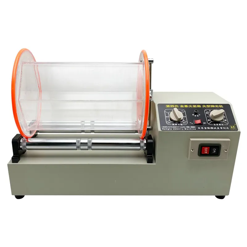 16KG large roller polishing machine gold and silver jewelry polishing crystal copper coins play cleaning and polishing equipment