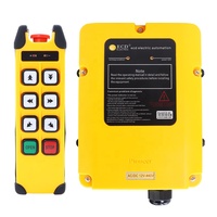 Control remoto de radio industrial de doble velocidad con 6 botones y certificación autorizada para manipulador de grúa