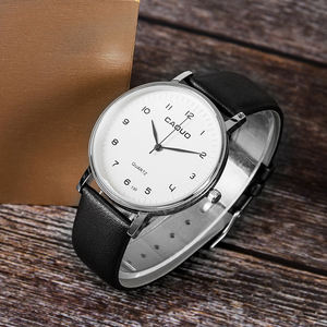 공장 직접 판매 가격 최고의 간단한 얇고 읽기 쉬운 남성 여성 연인의 일본 석영 드레스 시계 판매 - Product Image 3