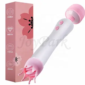 JoyPark USB Rechargeable Magic Clit Tongue Vibrator Clitoris Sucking Licking Tongue Simulator Vibrator for Ladies