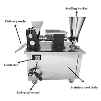 Machine automatique pour la fabrication de tourtes à la viande, de raviolis, de pelmeni, de pierogi, de gyozas, de boulettes, d'empanadas et de samosas