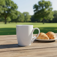 Vente en gros de tasses à café en céramique personnalisées haut de gamme modernes, avec couvercle, logo gravé, 200 ml/600 ml, compatibles lave-vaisselle et micro-ondes, boîte cadeau
