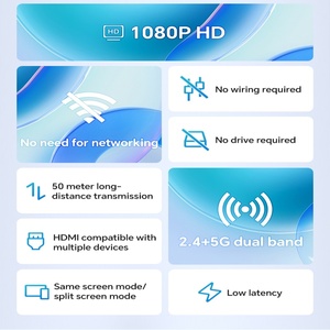 2024 <span class=keywords><strong>Hot</strong></span> Bán video máy phát và máy thu 1080P HDMI đầu ra cắm trong 5 gam tốc độ cao Wifi 50 mét không dây screencast TX RX - Product Image 4