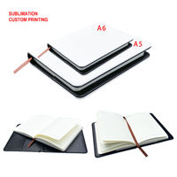Nouveaux cahiers et journaux personnalisés de style Feng Shui avec couverture en cuir réutilisable A5/A6 à impression par sublimation double face