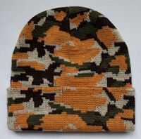 Gorro de Punto Jacquard con Camuflaje, Unisex, para Hombre y Mujer, para Viajes al Aire Libre, Cálido para el Invierno