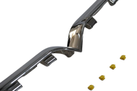 OE 1065233-00-D 106523300D Garniture de calandre de radiateur chromée supérieure de pare-chocs avant Barre en V brillante pour Tesla Model S MS 2024 en forme de V