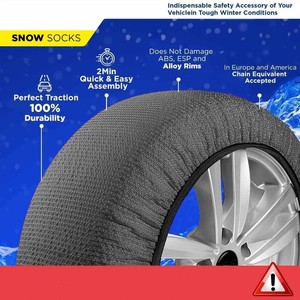 General Car Hiver Antidérapant Couvre-<span class=keywords><strong>pneu</strong></span> Chaussettes neige <span class=keywords><strong>Textile</strong></span> Tissu Nouvel État Vente en gros - Product Image 4