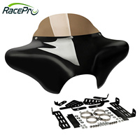 Pare-brise de carénage de moto RACEPRO Batwing pour Harley Softail Deluxe Fatboy Heritage Classic Slim S Touring Road King