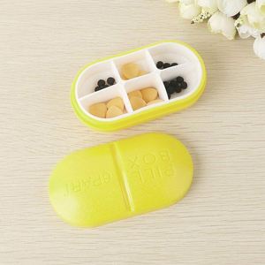 Boîte à pilules en plastique de haute qualité personnalisable avec 6 compartiments de rangement en plastique, boîte à pilules légère - Product Image 3