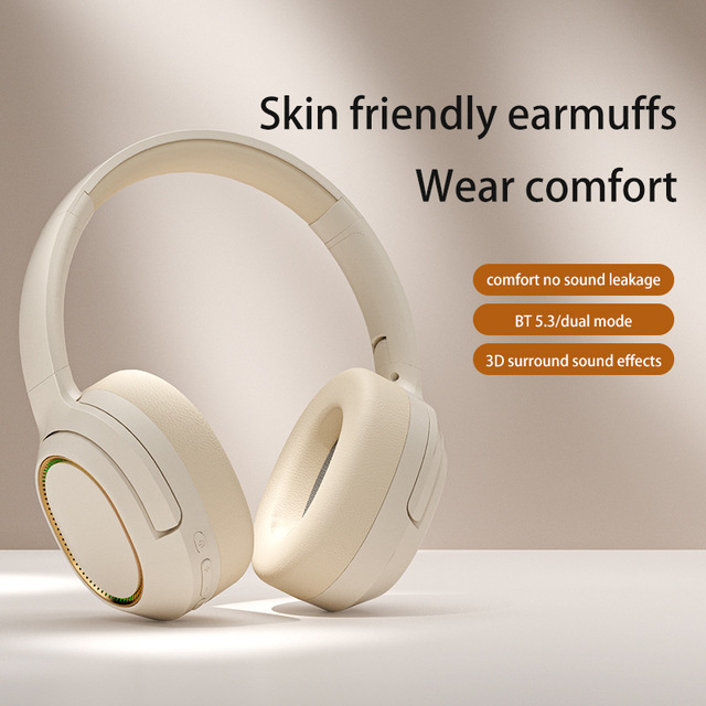 2026 Latest V5.3 Sport Gaming Foldable Over-Ear Stereo Headset Wireless and Wired Over Ear HiFi Headphones