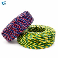 Fil torsadé en cuivre isolé en PVC coloré pour le câblage domestique