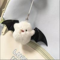 Porte-clés en peluche fantôme démon mignon et effrayant, jouet en peluche monstre mignon, breloque de téléphone, breloque amusante pour sac à dos de couple, pendentif porte-clés, cadeau