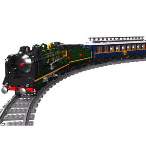 Moule King 12025 3898Pcs Moc City Series The <span class=keywords><strong>Orient</strong></span> <span class=keywords><strong>Express</strong></span> Model Building Block Télécommande Green <span class=keywords><strong>Train</strong></span> Building Blocks Sets - Product Image 1