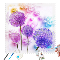 Kits de Peinture Diamant Vente Directe Usine – Kits d'Art Diamant Pissenlit Coloré pour Adultes, Décoration Maison