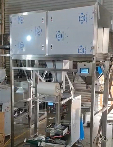 Machine d'emballage verticale automatique à l'azote pour chips, biscuits, macaroni, aliments soufflés, et machines d'emballage pour chips de banane et snacks - Product Image 2